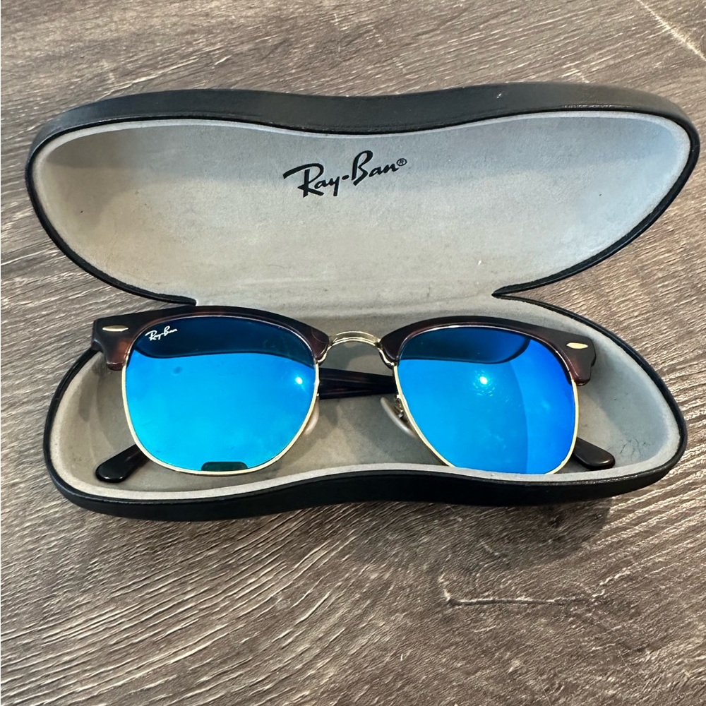 Custom RayBan clubmasters mirrored lenses